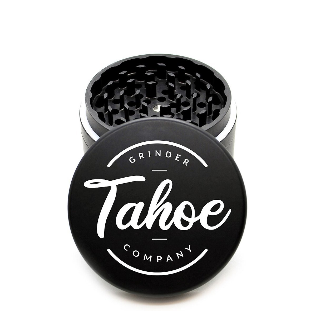 Titanium Grinder - 4 Piece — hybrid grinders & ashtrays from Greens Karing Kind, Los Angeles